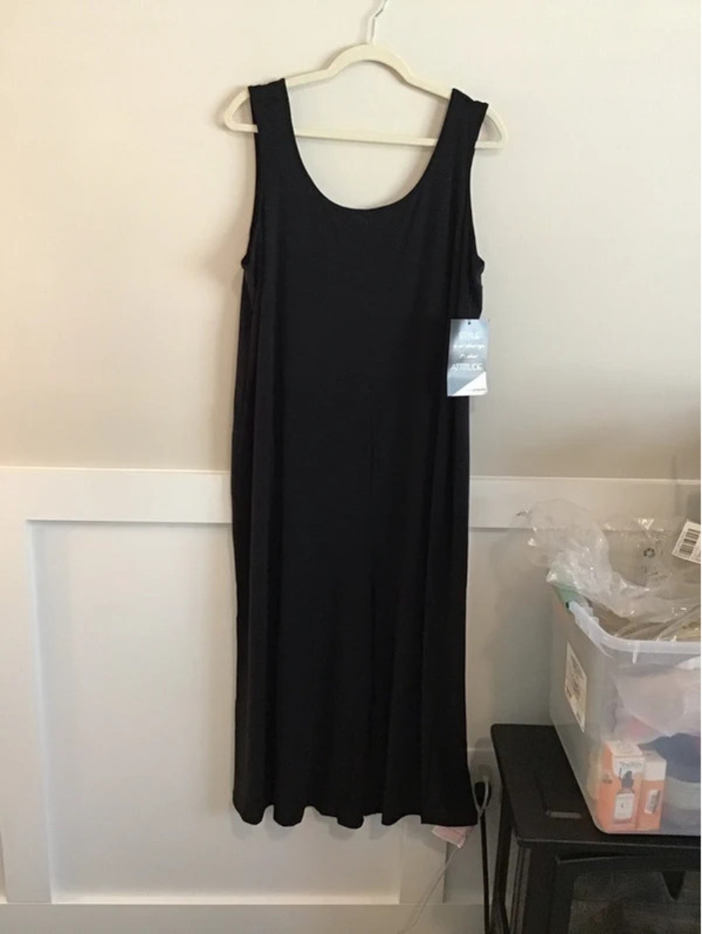 Women with control jumpsuit, 1x petite, new, como jersey. Wide leg